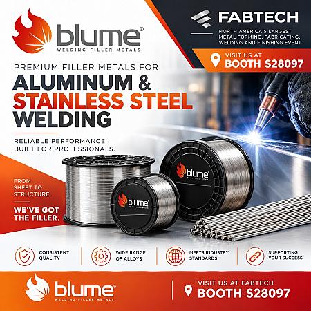 BLUME® Aluminum and Stainless Steel Filler Metals