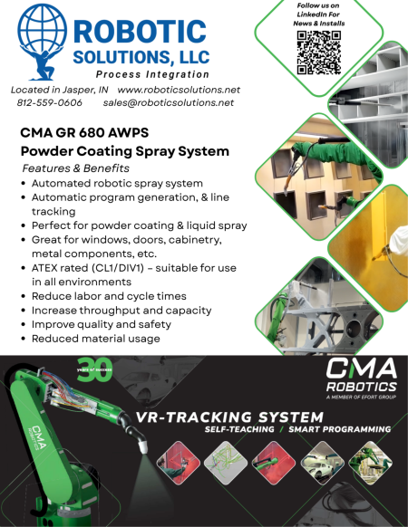 CMA Robotics Powder Coating