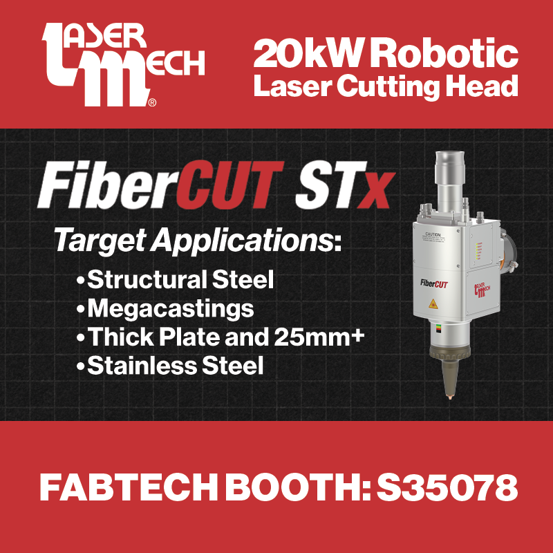 FiberCUT® STx - 20kW Robotic Laser Cutting Head