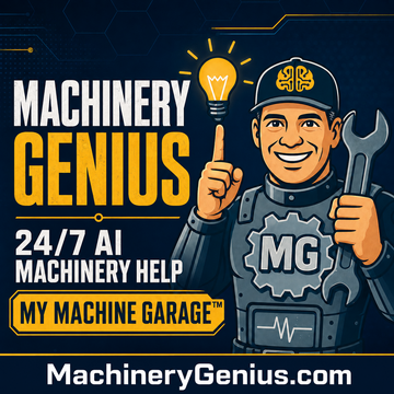 Machinery Genius™ AI Machinery Help Center and My Machine Garage™