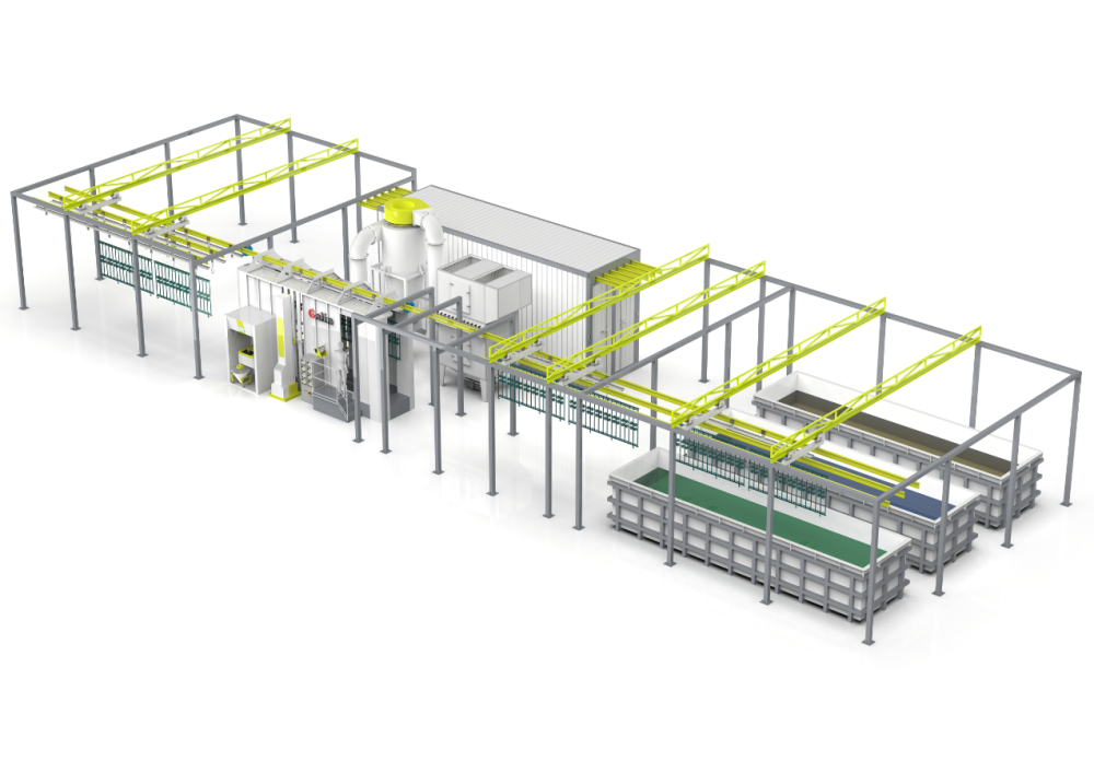Metco Simplex Powder Line powder coating line / FABTECH