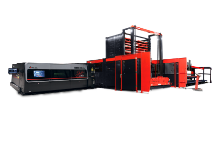 REGIUS 3015 AJe 26kW + AMS CLT Automation + TK 3015L Automated Parts Sortin