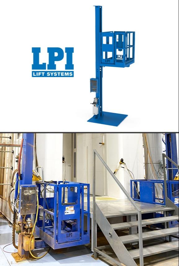 VL Series | Powder Coating Vestibule Area Man Lift