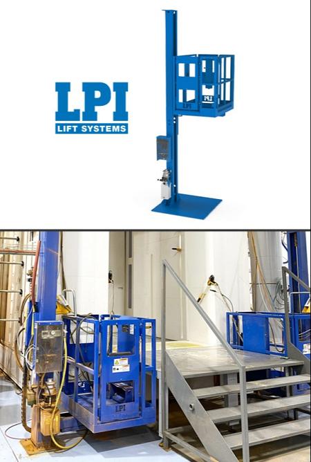 VL Series | Powder Coating Vestibule Area Man Lift